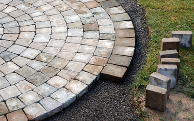 Brick Paver Patio Construction Hanover County Virginia.